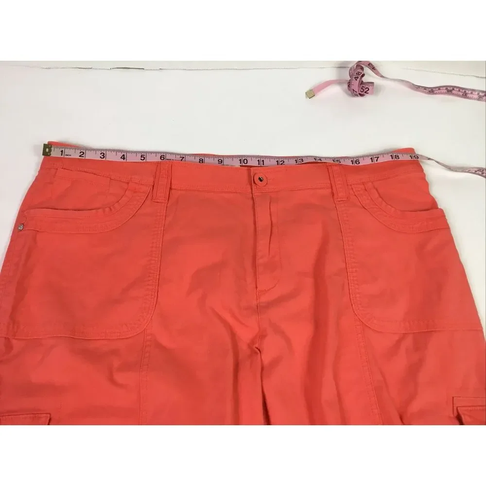 Cato Capri Womens Size 18W stretch Denim Salmon color
